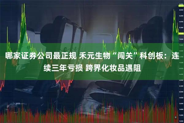 哪家证券公司最正规 禾元生物“闯关”科创板：连续三年亏损 跨界化妆品遇阻