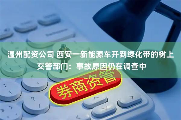 温州配资公司 西安一新能源车开到绿化带的树上 交警部门：事故原因仍在调查中
